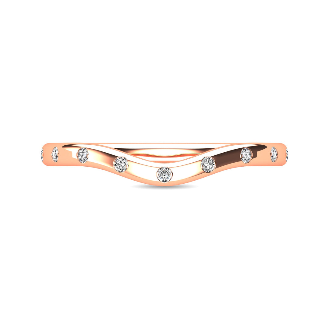 Diamond 1/10 Ct.tw Stackable Ring in 10K Rose Gold