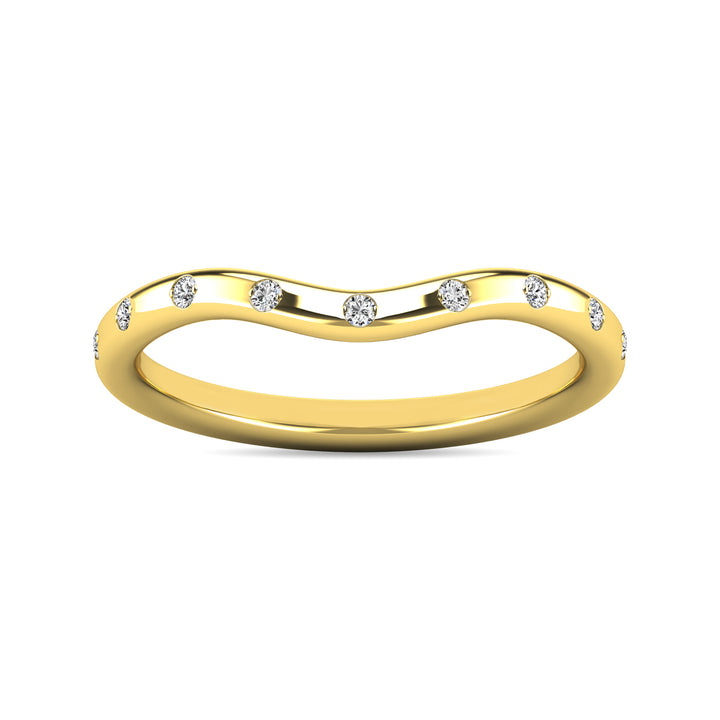 Diamond 1/10 Ct.tw Stackable Ring in 10K Yellow Gold