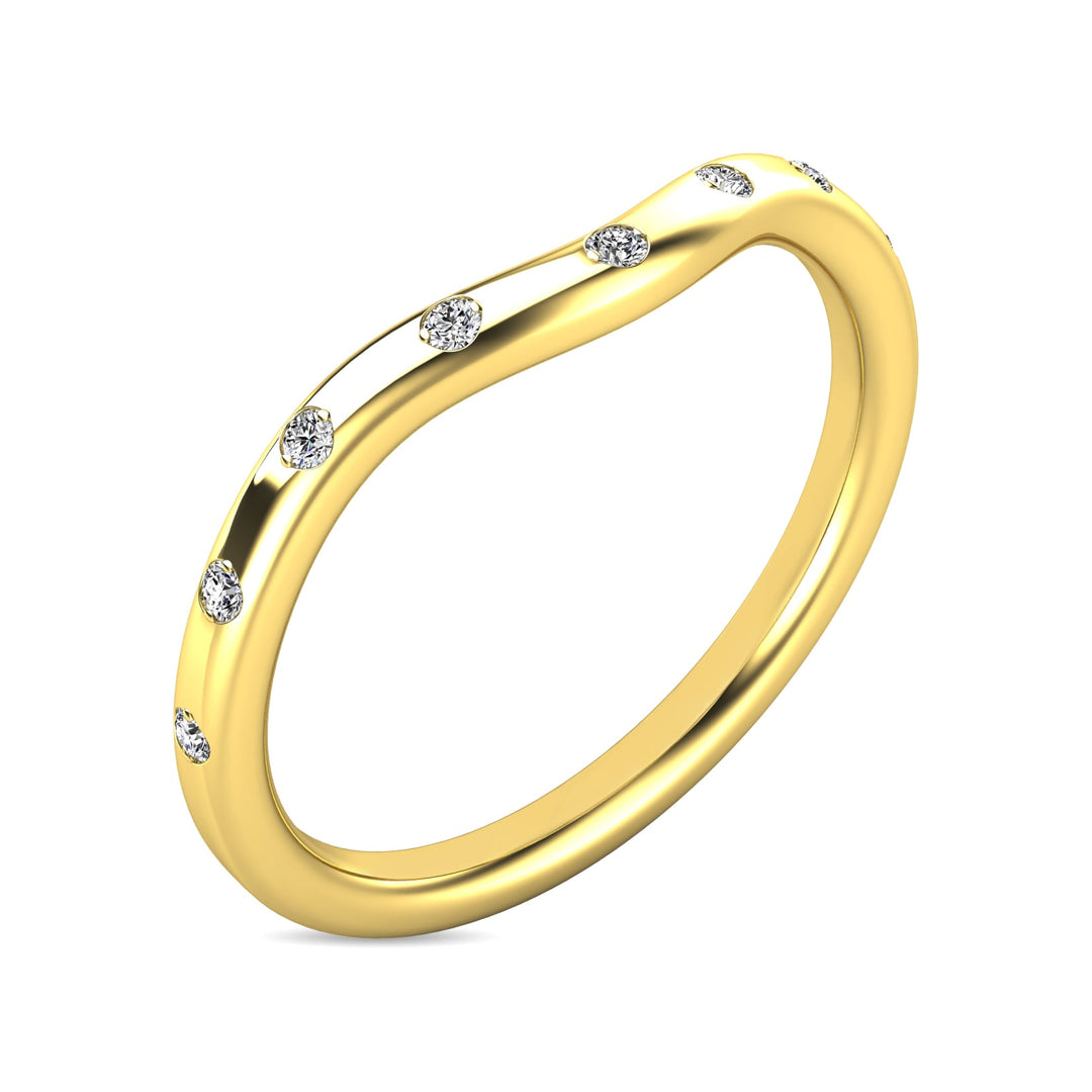Diamond 1/10 Ct.tw Stackable Ring in 10K Yellow Gold
