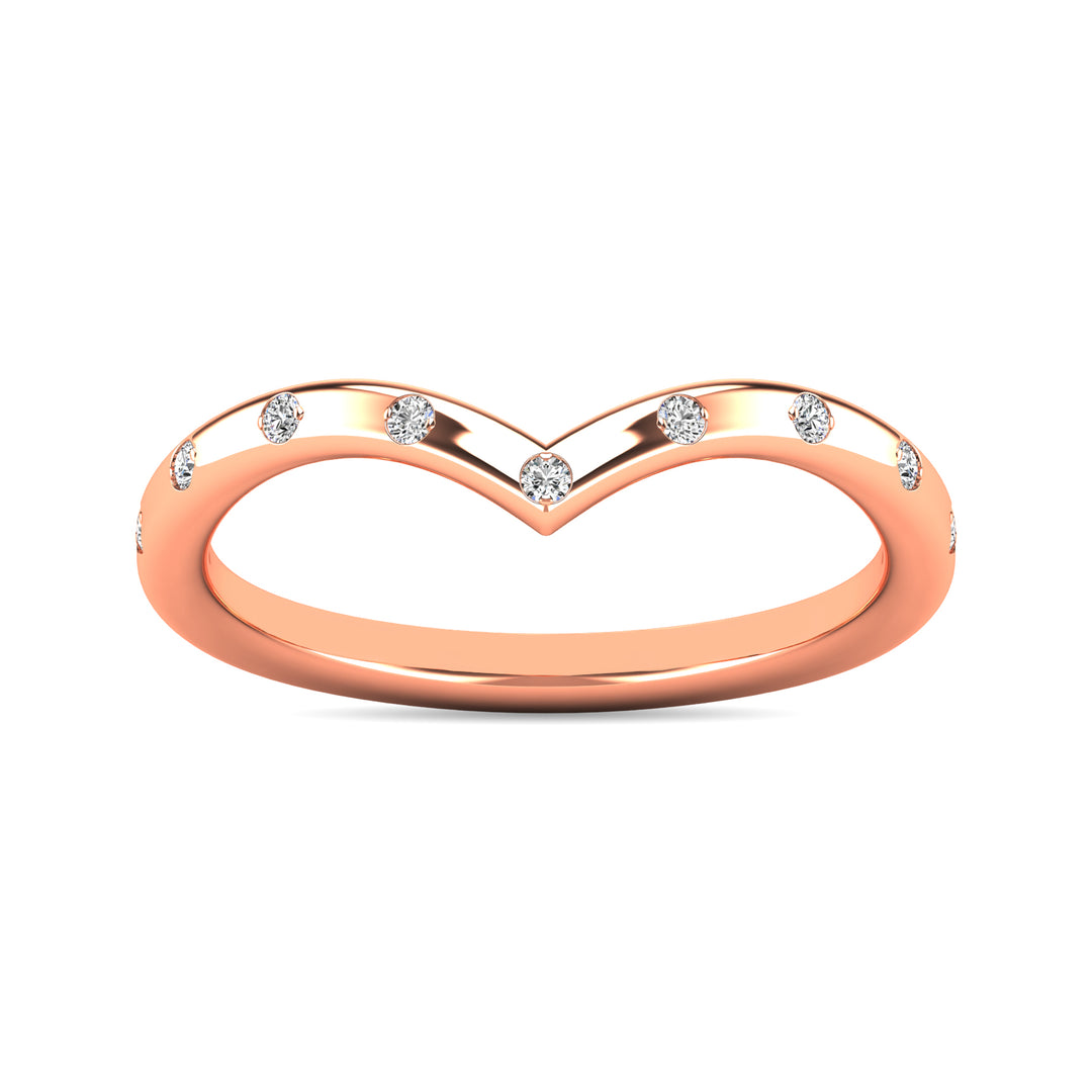 Diamond 1/10 Ct.tw Stackable Ring in 10K Rose Gold