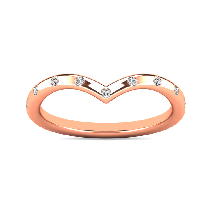 Diamond 1/10 Ct.tw Stackable Ring in 10K Rose Gold