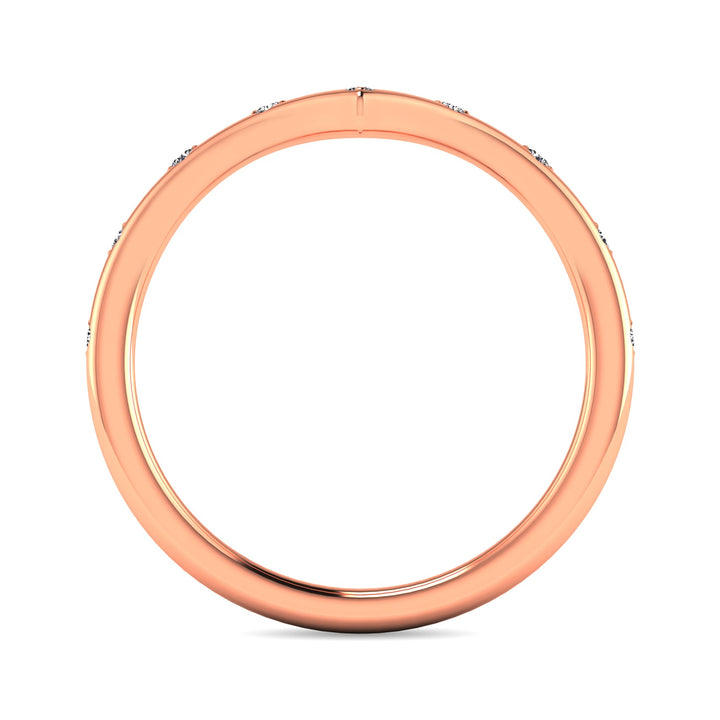 Diamond 1/10 Ct.tw Stackable Ring in 10K Rose Gold