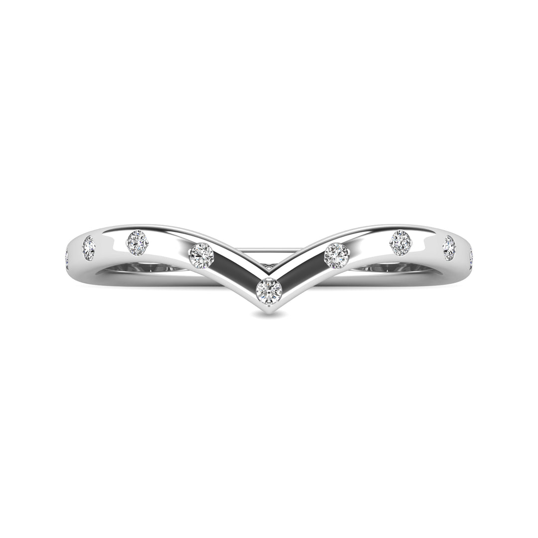 Diamond 1/10 Ct.tw Stackable Ring in 10K White Gold
