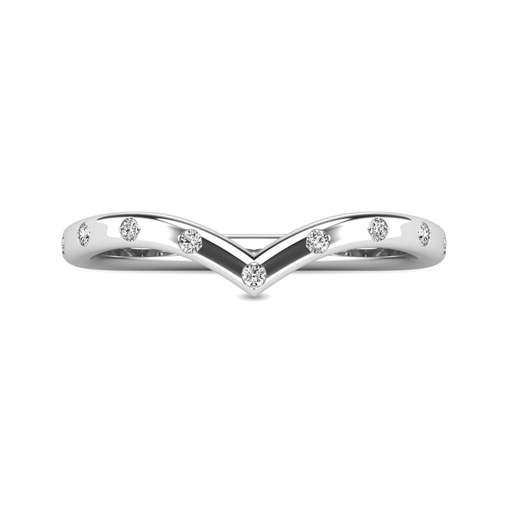 Diamond 1/10 Ct.tw Stackable Ring in 10K White Gold