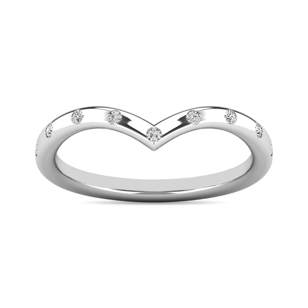 Diamond 1/10 Ct.tw Stackable Ring in 10K White Gold