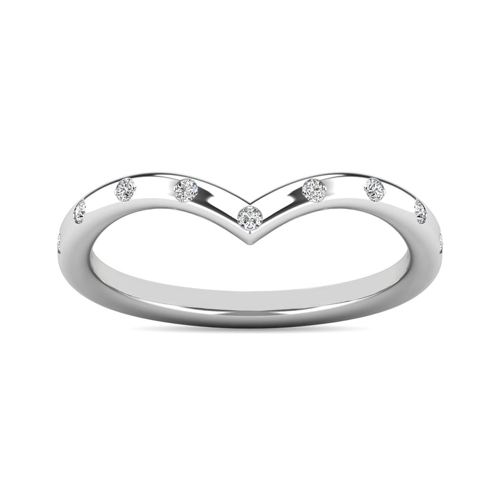 Diamond 1/10 Ct.tw Stackable Ring in 10K White Gold