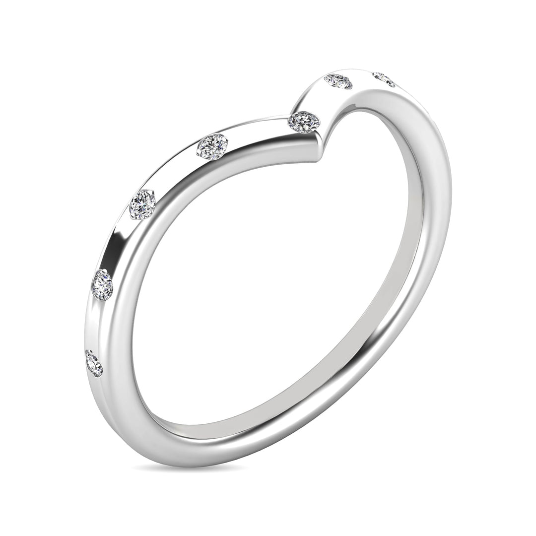 Diamond 1/10 Ct.tw Stackable Ring in 10K White Gold