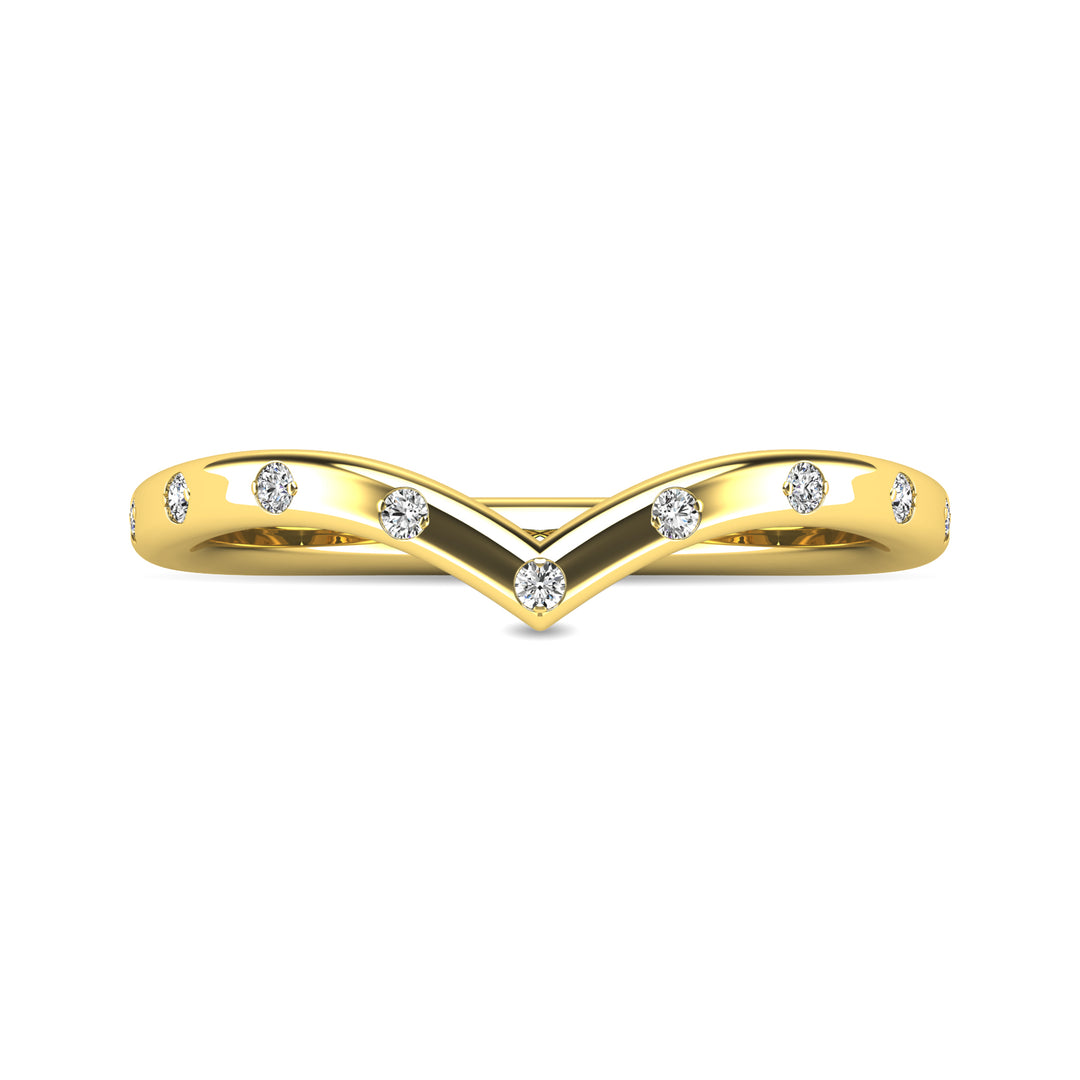 Diamond 1/10 Ct.tw Stackable Ring in 10K Yellow Gold
