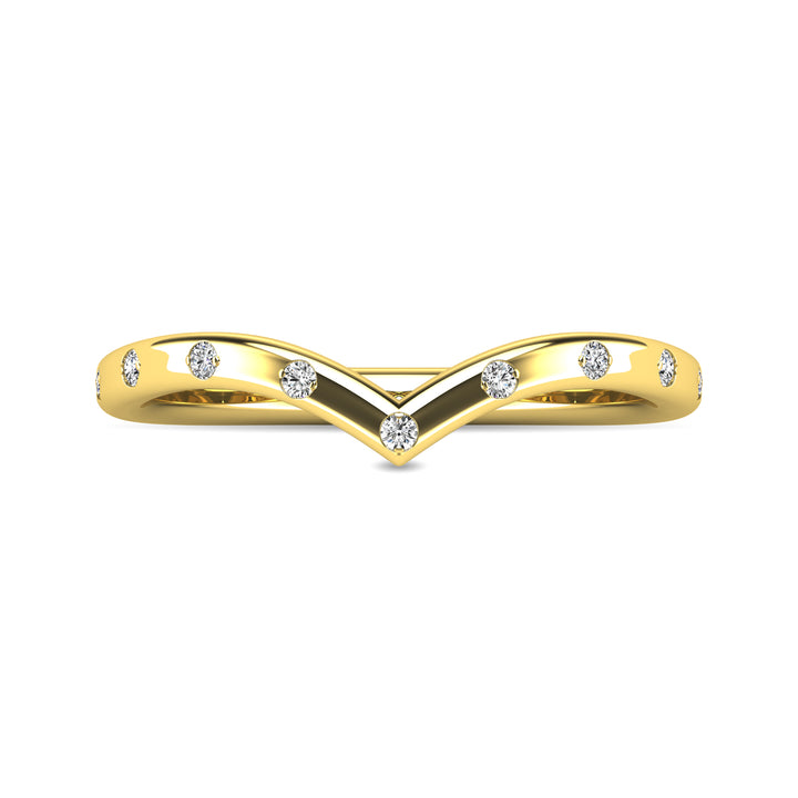 Diamond 1/10 Ct.tw Stackable Ring in 10K Yellow Gold