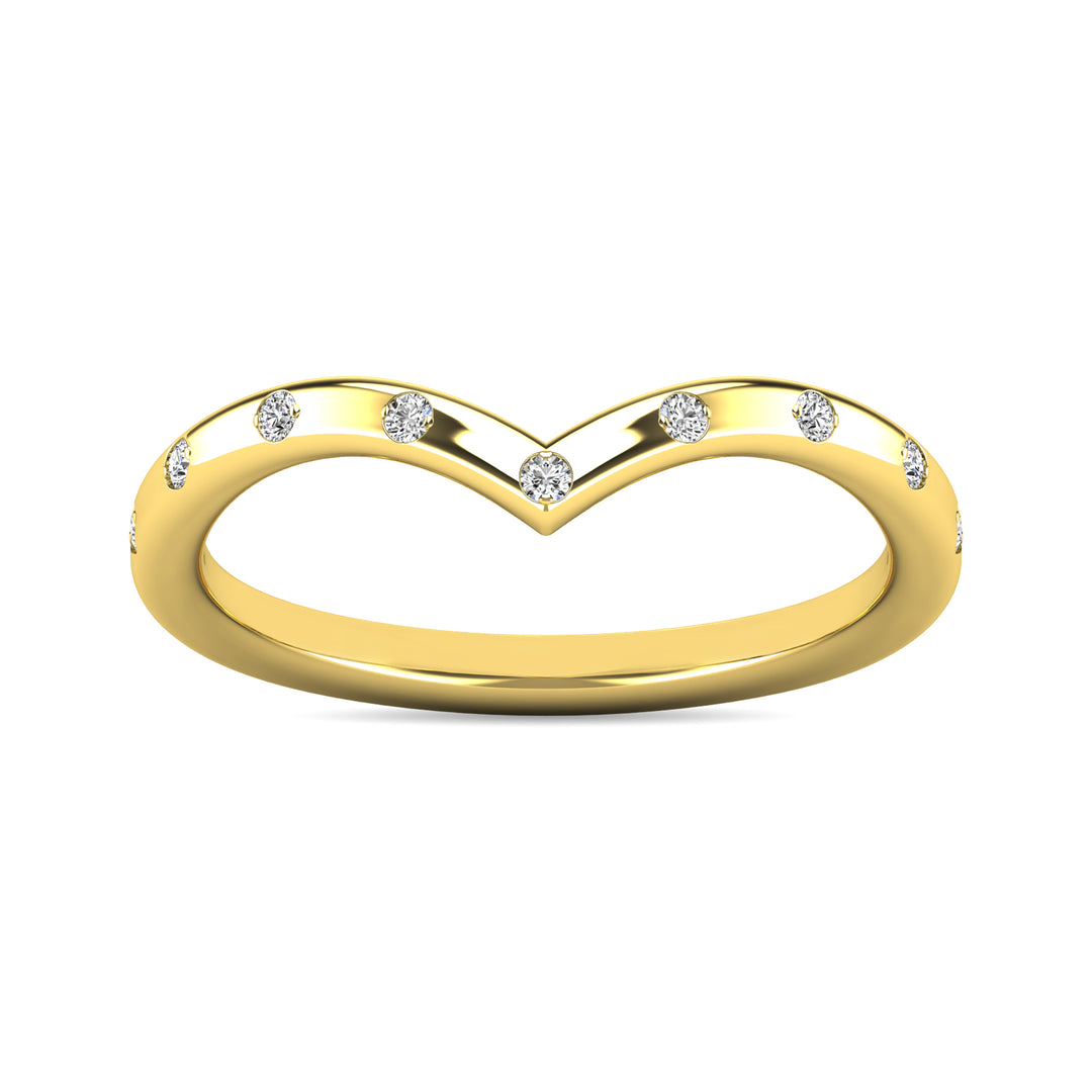 Diamond 1/10 Ct.tw Stackable Ring in 10K Yellow Gold