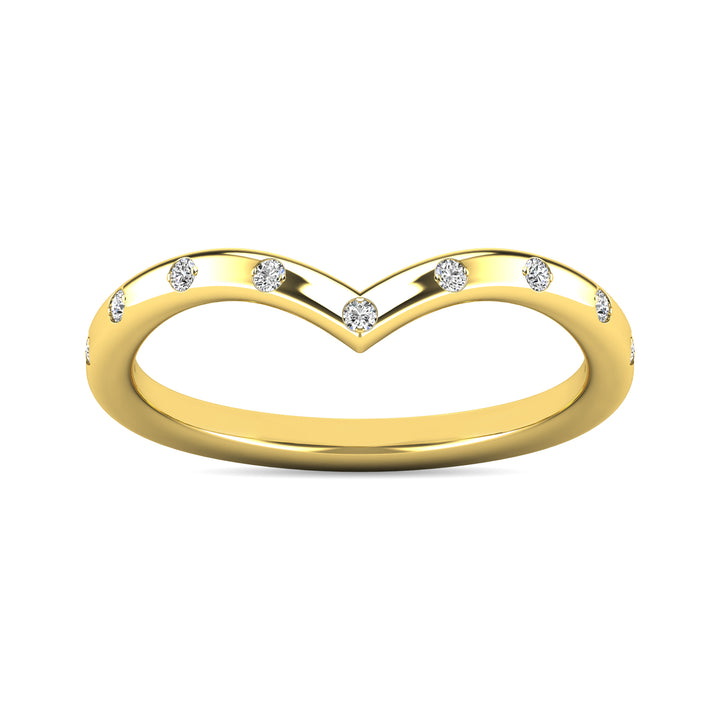 Diamond 1/10 Ct.tw Stackable Ring in 10K Yellow Gold
