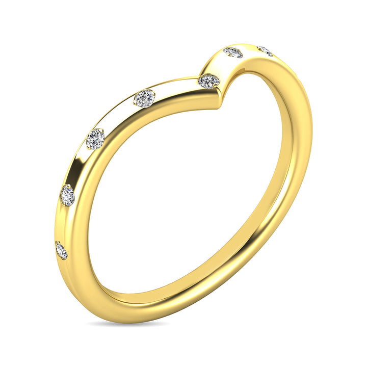 Diamond 1/10 Ct.tw Stackable Ring in 10K Yellow Gold