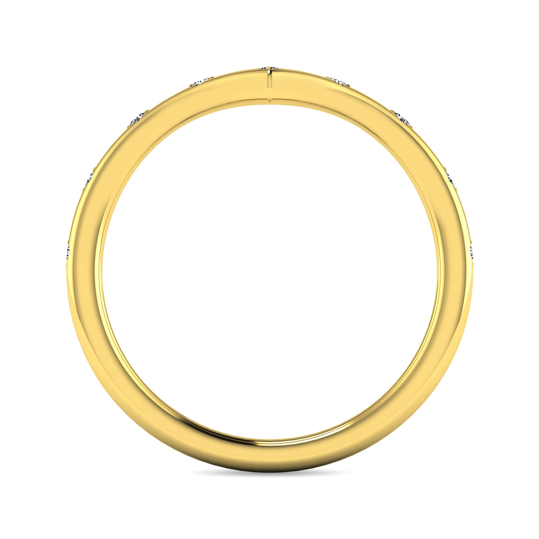 Diamond 1/10 Ct.tw Stackable Ring in 10K Yellow Gold