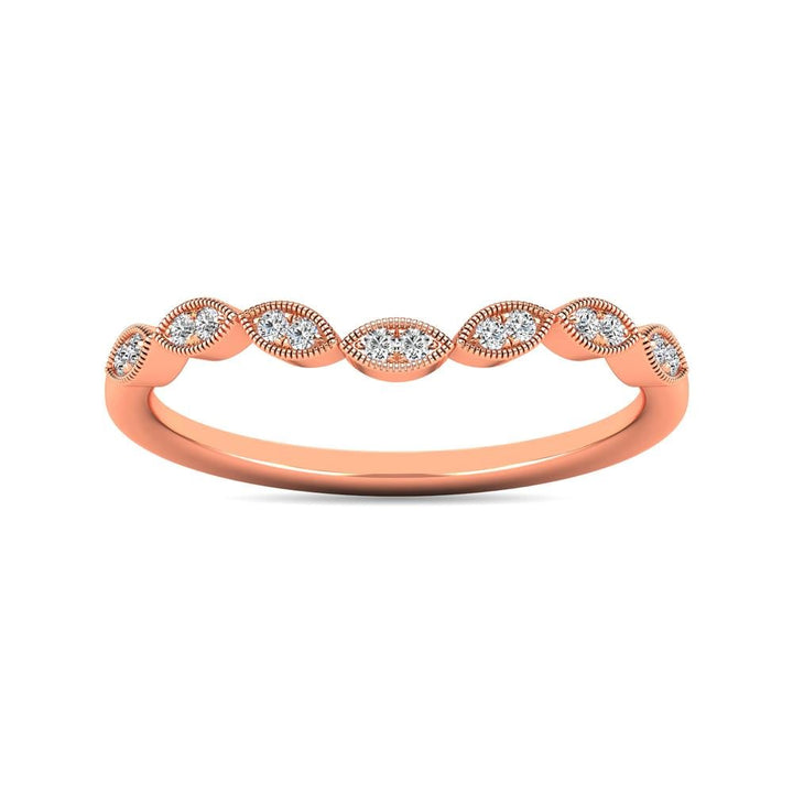 Diamond 1/20 Ct.tw Stackable Ring in 10K Rose Gold
