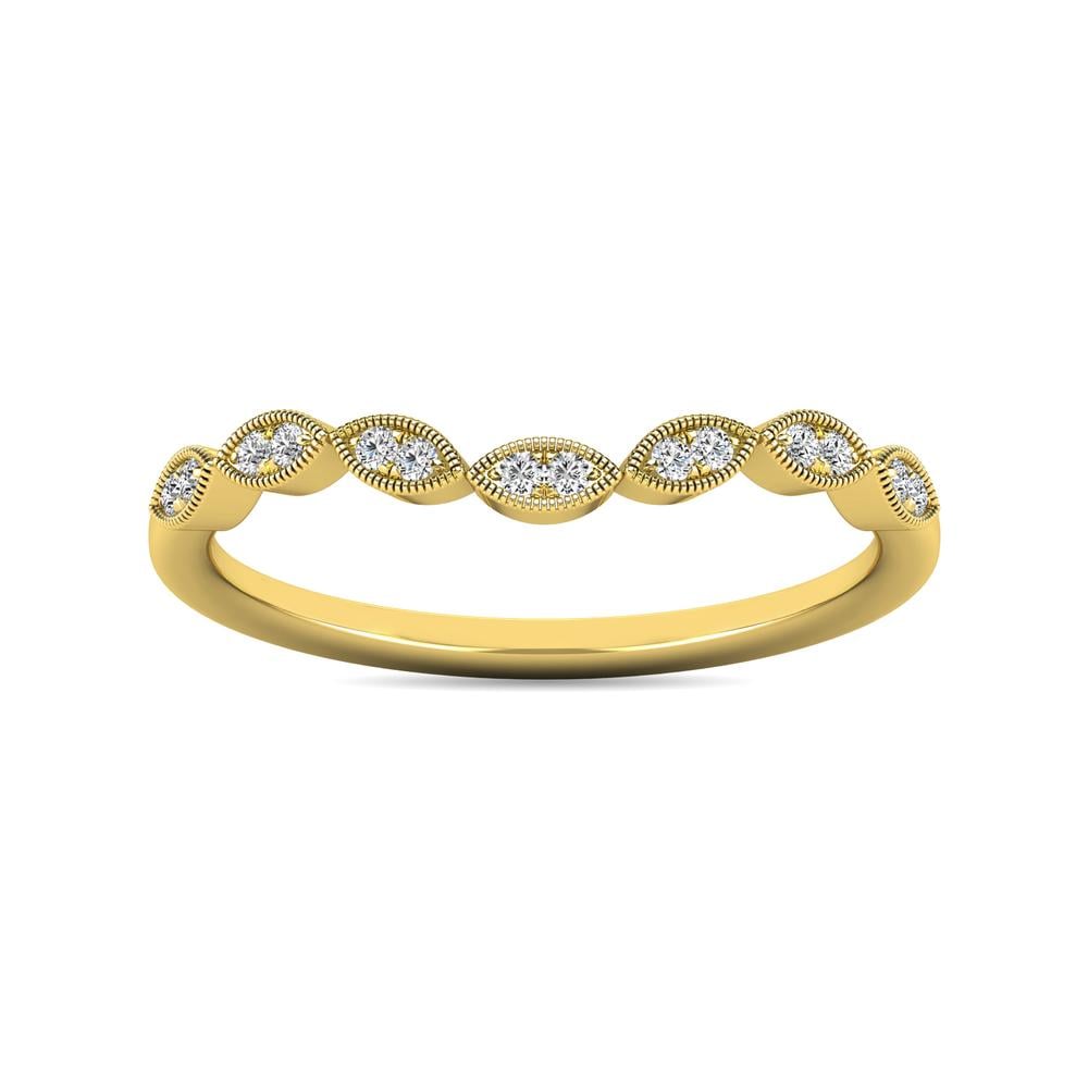Diamond 1/20 Ct.tw Stackable Ring in 10K Yellow Gold