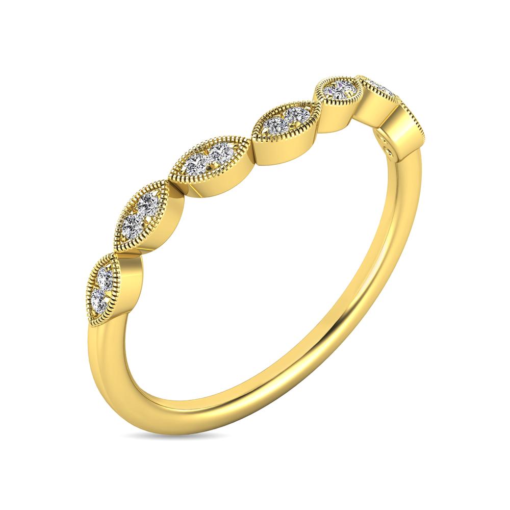 Diamond 1/20 Ct.tw Stackable Ring in 10K Yellow Gold
