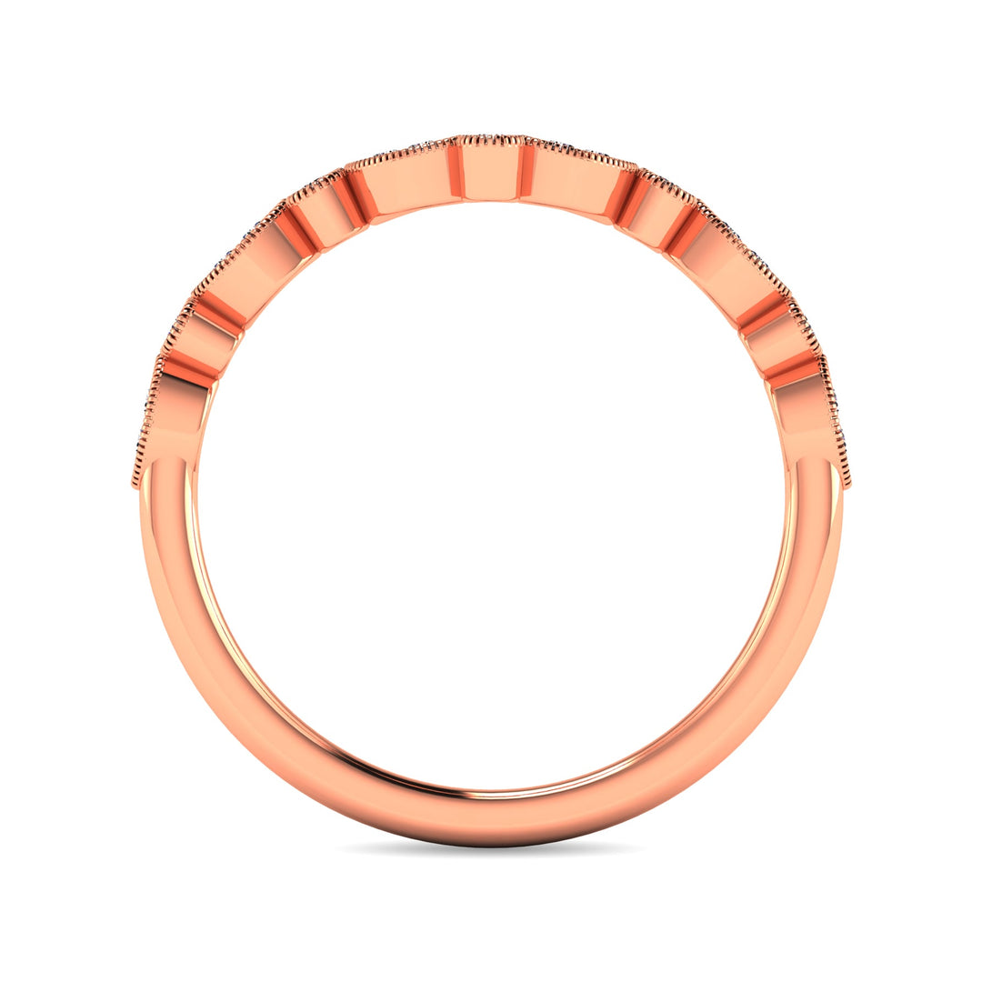 Diamond 1/10 Ct.tw Anniversary Band in 10K Rose Gold