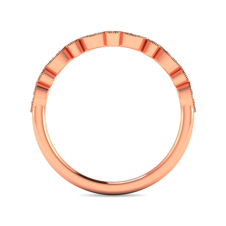 Diamond 1/10 Ct.tw Anniversary Band in 10K Rose Gold