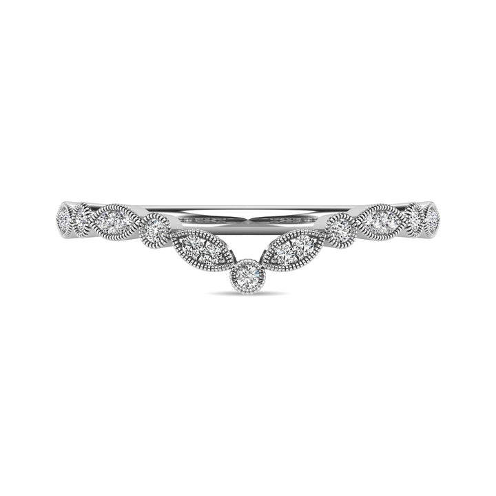 Diamond 1/10 Ct.tw Anniversary Band in 10K White Gold