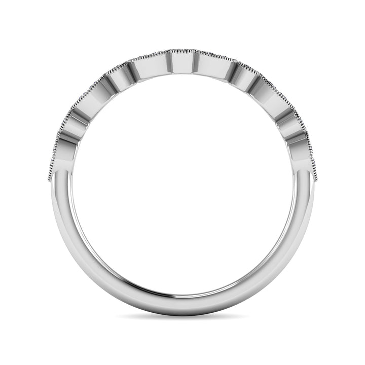 Diamond 1/10 Ct.tw Anniversary Band in 10K White Gold