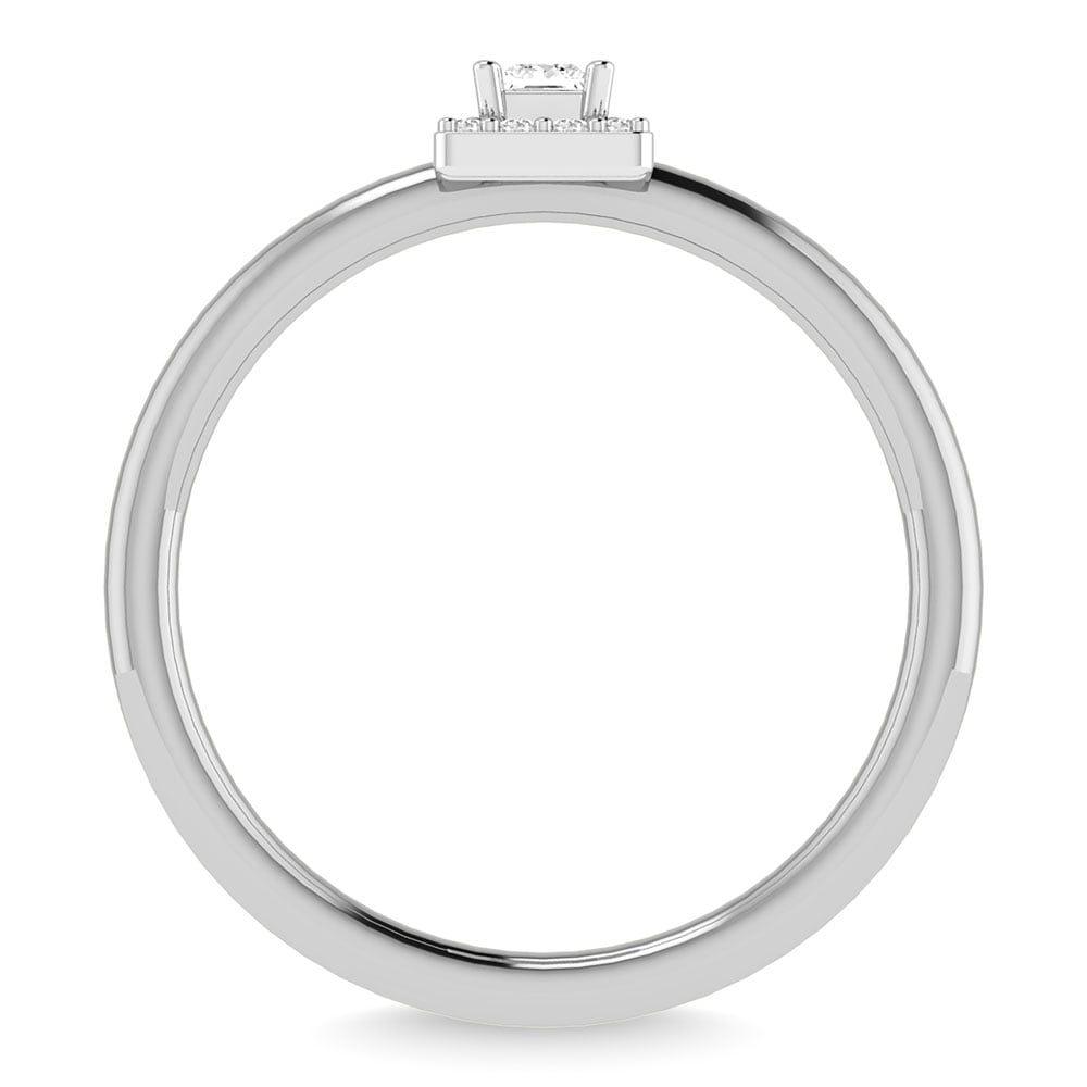 Diamond 1/6 Ct.Tw. Princess Promise Ring in 14K White Gold