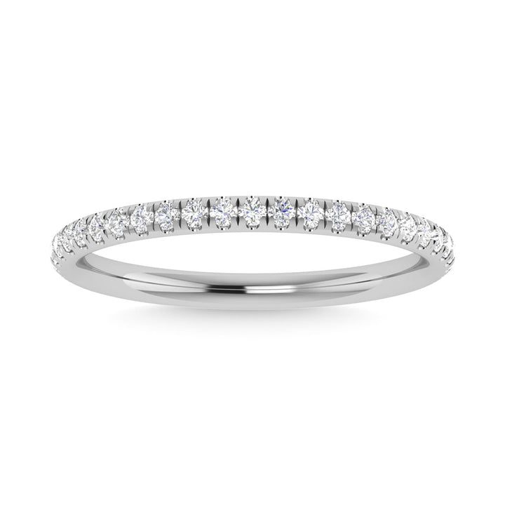 Diamond 1/3 Ct.Tw. Chevron Band in 14K White Gold