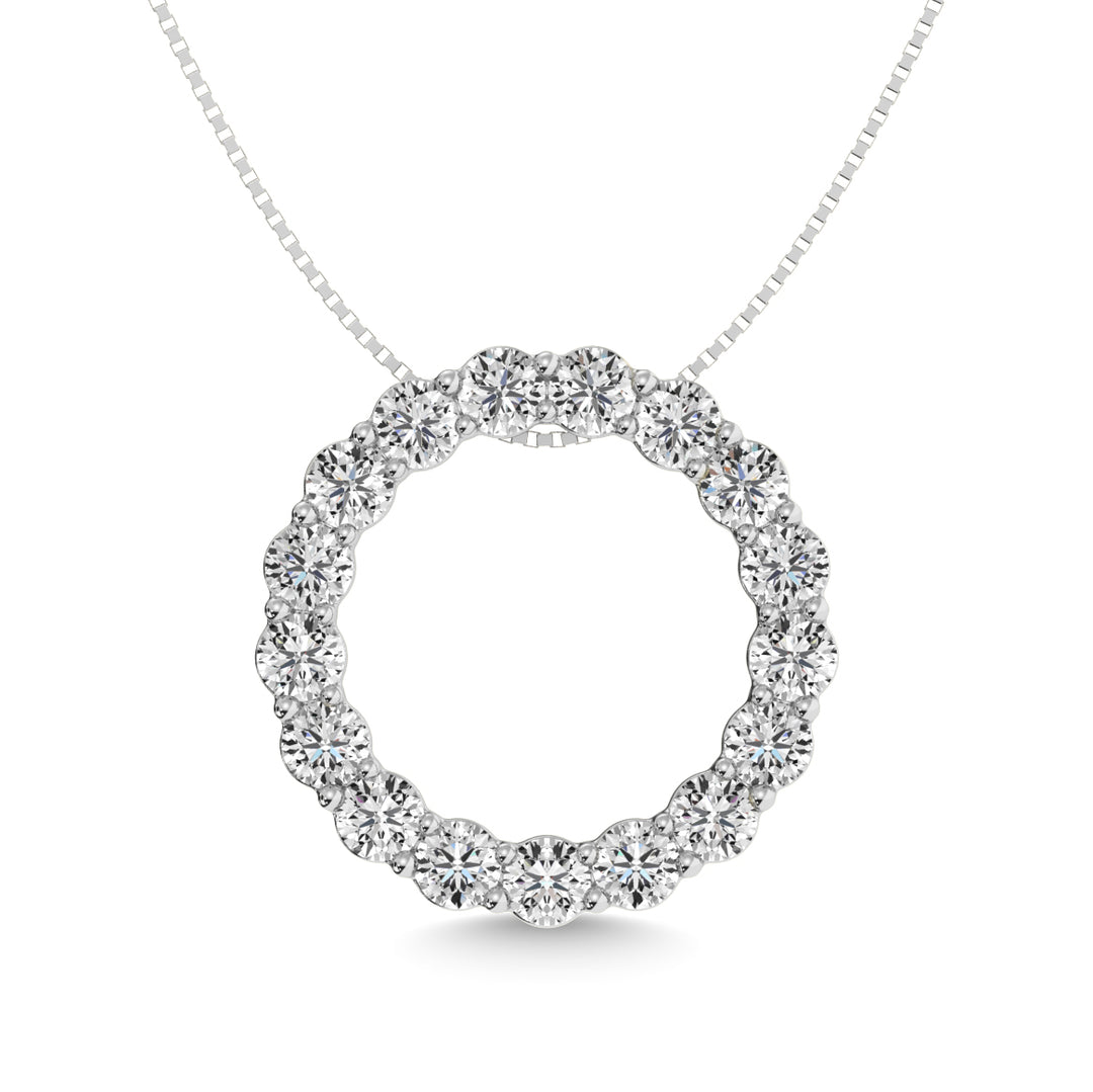 Diamond 2 ct tw Fashion Pendant in 14K White Gold