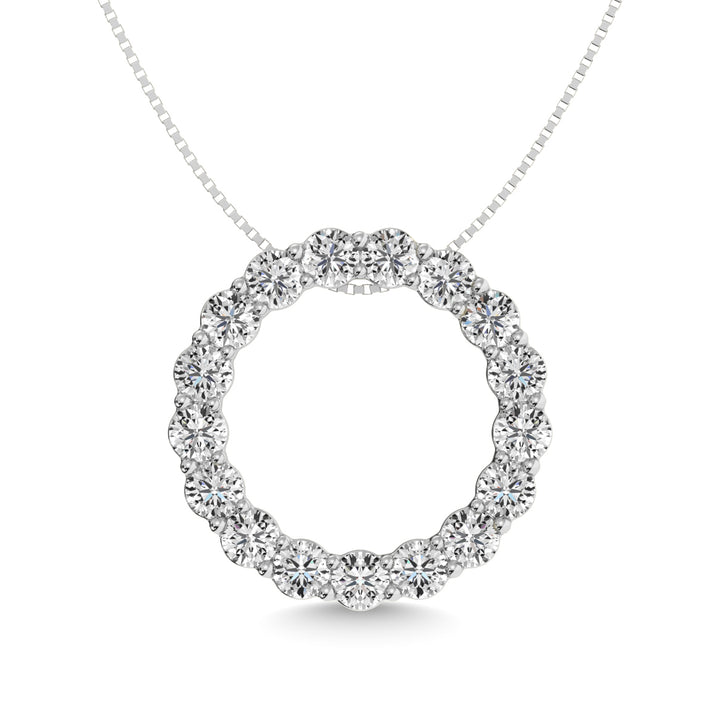 Diamond 2 ct tw Fashion Pendant in 14K White Gold