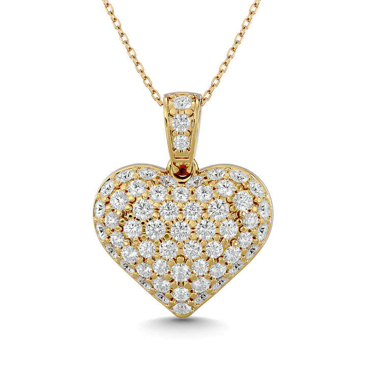 Diamond 1 Ct.tw Heart Pendant in 10K Yellow Gold