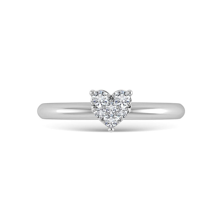 Diamond 1/6 Ct.Tw. Promise Ring in 10K White Gold
