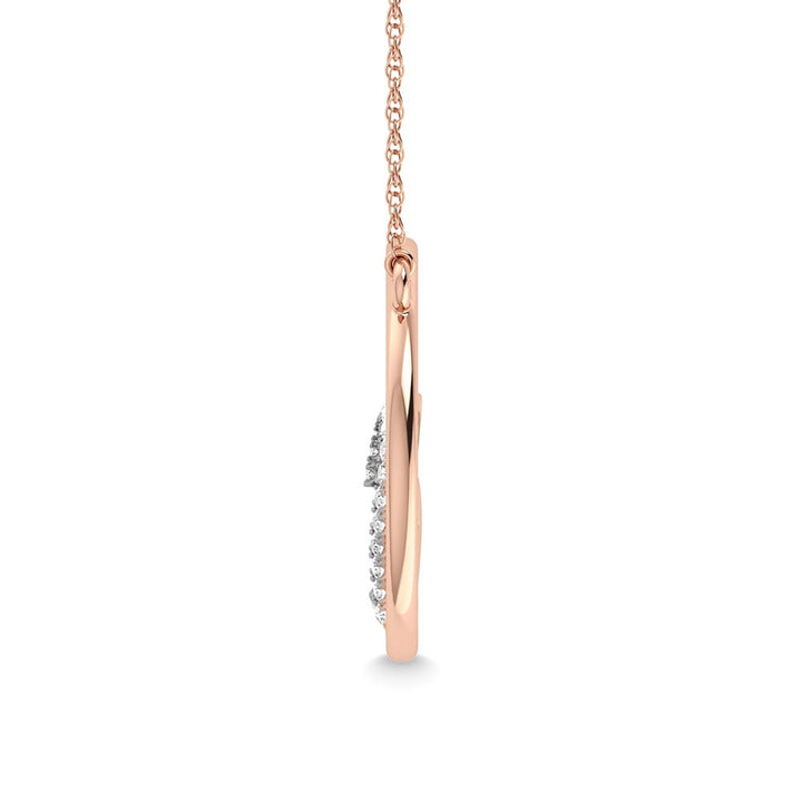 Diamond 1/20 Ct.Tw. Heart Pendant in 14K Two Tone