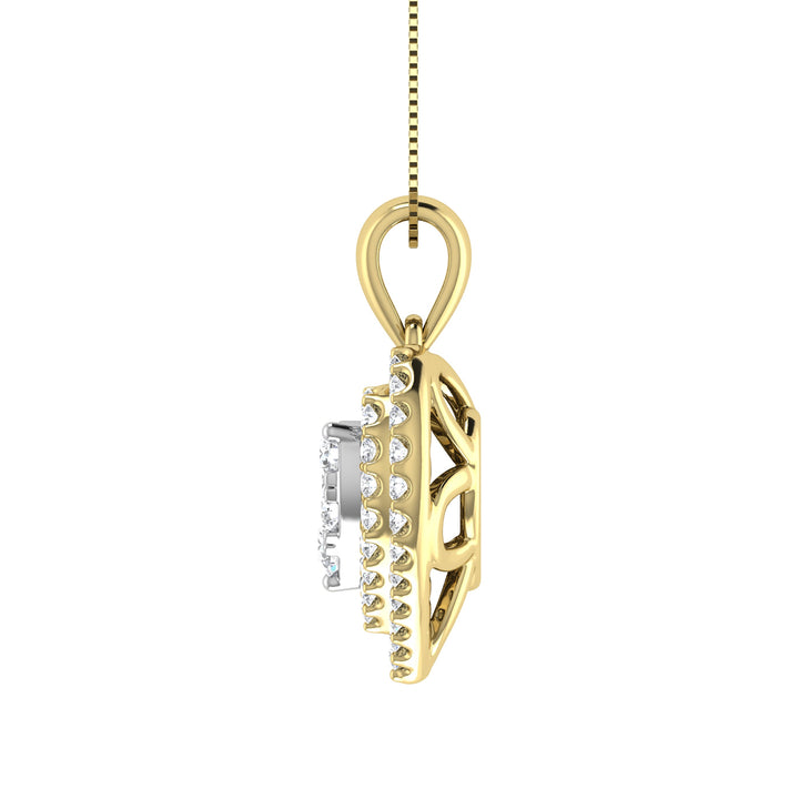 Diamond 3/4 Ct.Tw. Heart Pendant in 10K Yellow Gold