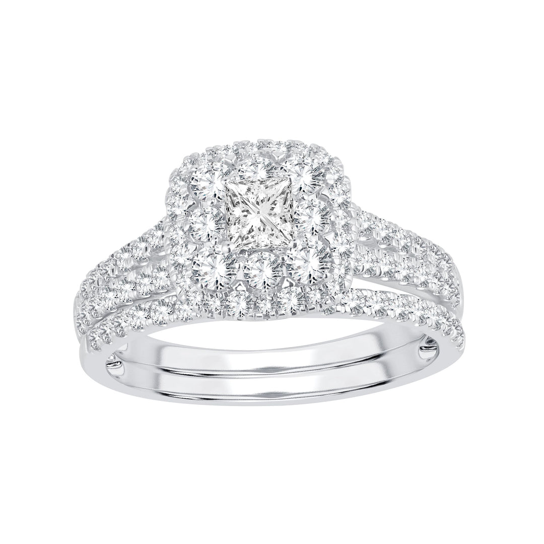 Elegant 14k White Gold 1.17CT Lab Diamond Engagement Ring