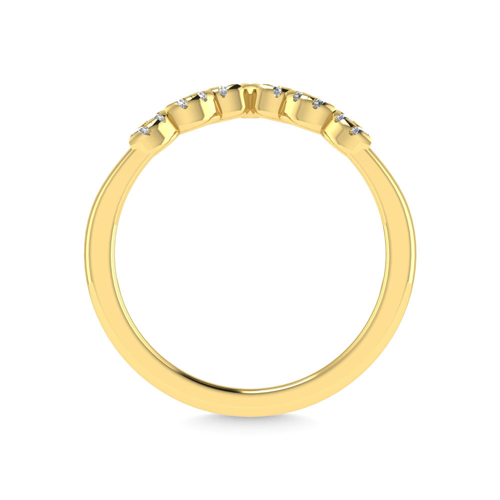 Diamond 1/10 Ct.Tw. Anniversary Band in 14K Yellow Gold