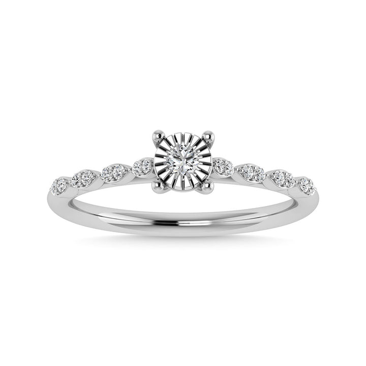 Diamond 1/5 Ct.Tw. Engagement Ring in 10K White Gold