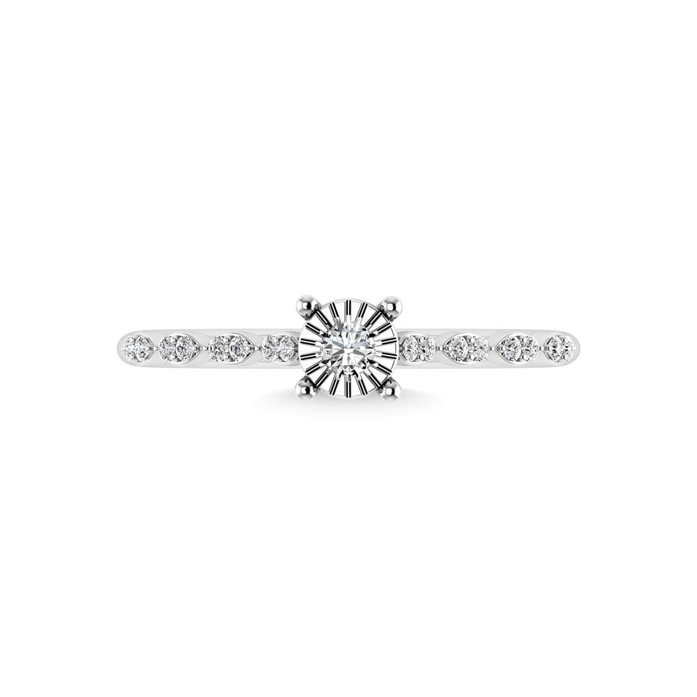 Diamond 1/5 Ct.Tw. Engagement Ring in 10K White Gold