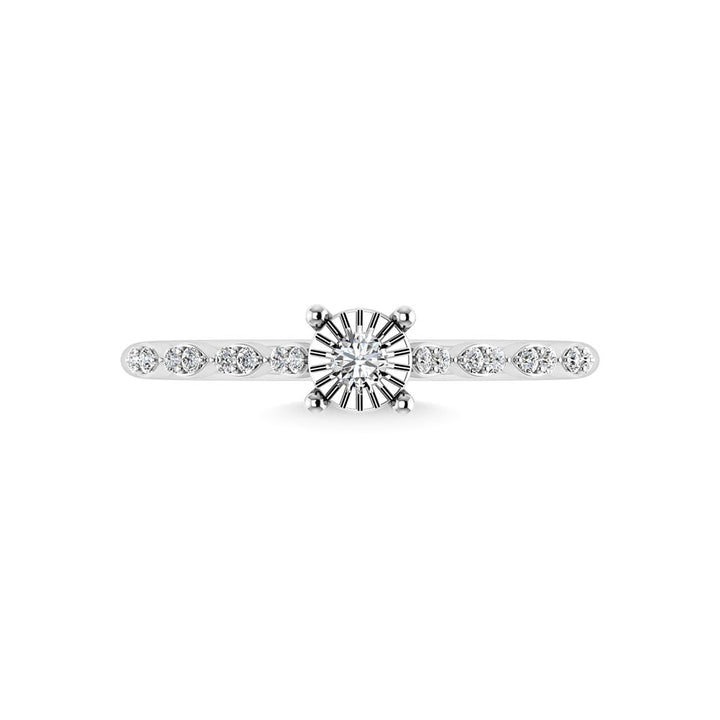 Diamond 1/5 Ct.Tw. Engagement Ring in 10K White Gold