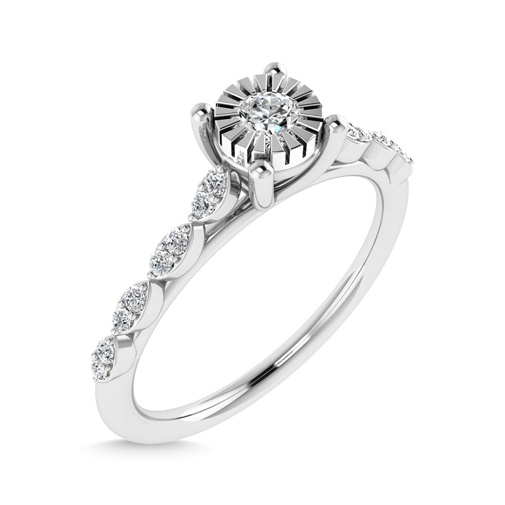Diamond 1/5 Ct.Tw. Engagement Ring in 10K White Gold