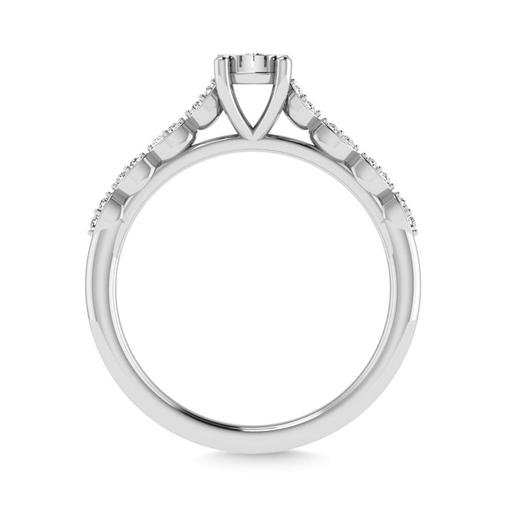Diamond 1/5 Ct.Tw. Engagement Ring in 10K White Gold