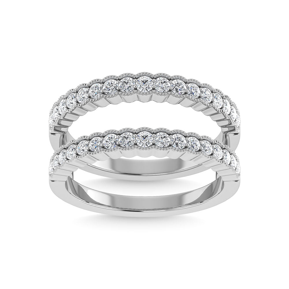 Diamond 1/2 Ct.Tw. Guard Ring in 14K White Gold
