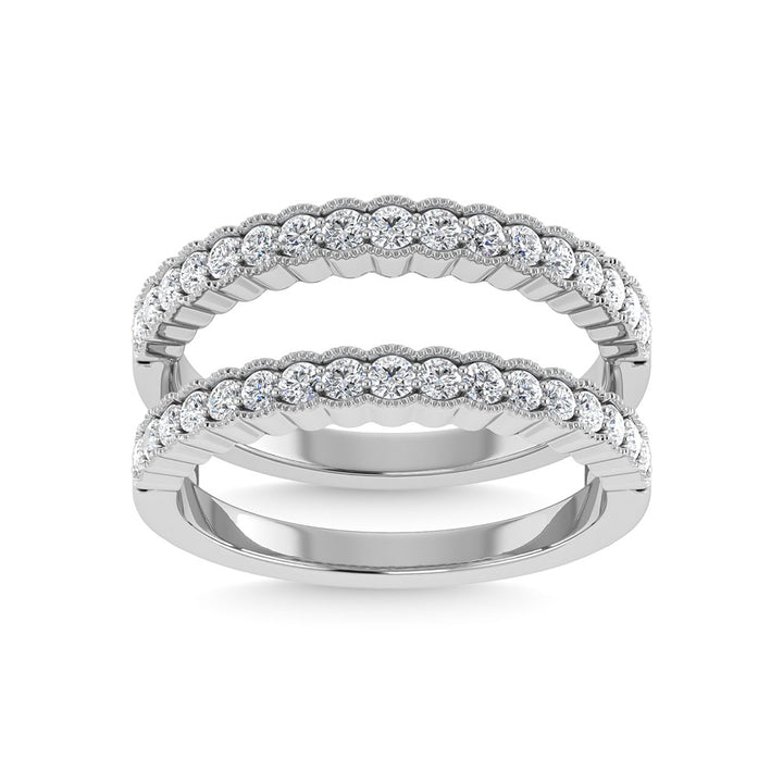 Diamond 1/2 Ct.Tw. Guard Ring in 14K White Gold