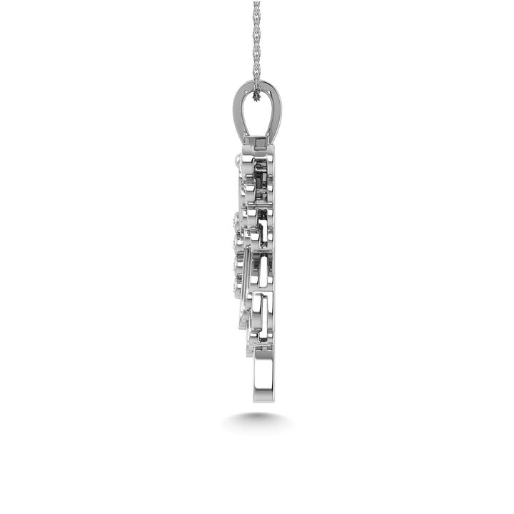 Diamond  1 3/8 Ct.Tw. Butterfly Pendant in 10K White Gold