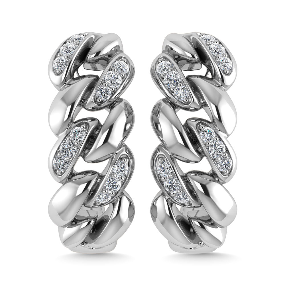 Diamond  1/10 Ct.Tw. J Earrings in 10K White Gold