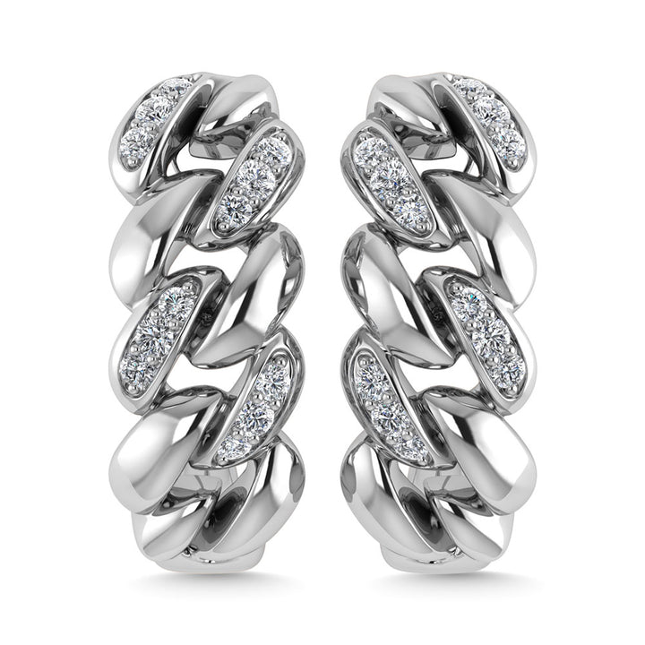 Diamond  1/10 Ct.Tw. J Earrings in 10K White Gold