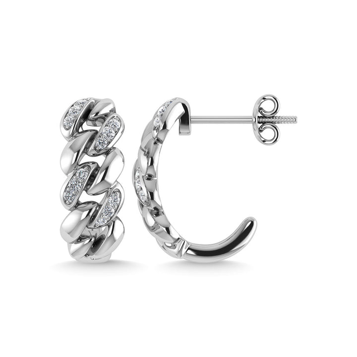Diamond  1/10 Ct.Tw. J Earrings in 10K White Gold