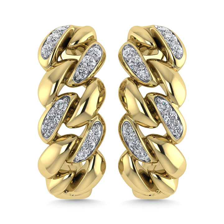 Diamond  1/10 Ct.Tw. J Earrings in 10K Yellow Gold