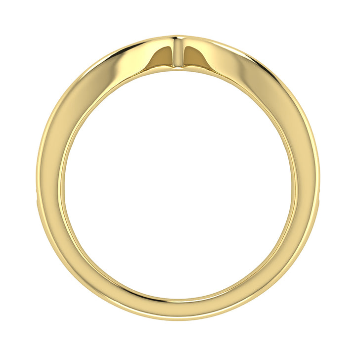 14K Yellow Gold 1/3 Ct Ct.Tw. Diamond Chevron Band