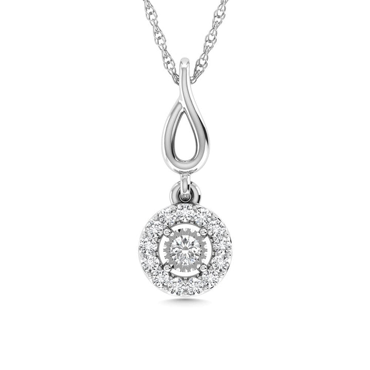Diamond 1/10 Ct.Tw. Fashion Pendant in 10K White Gold