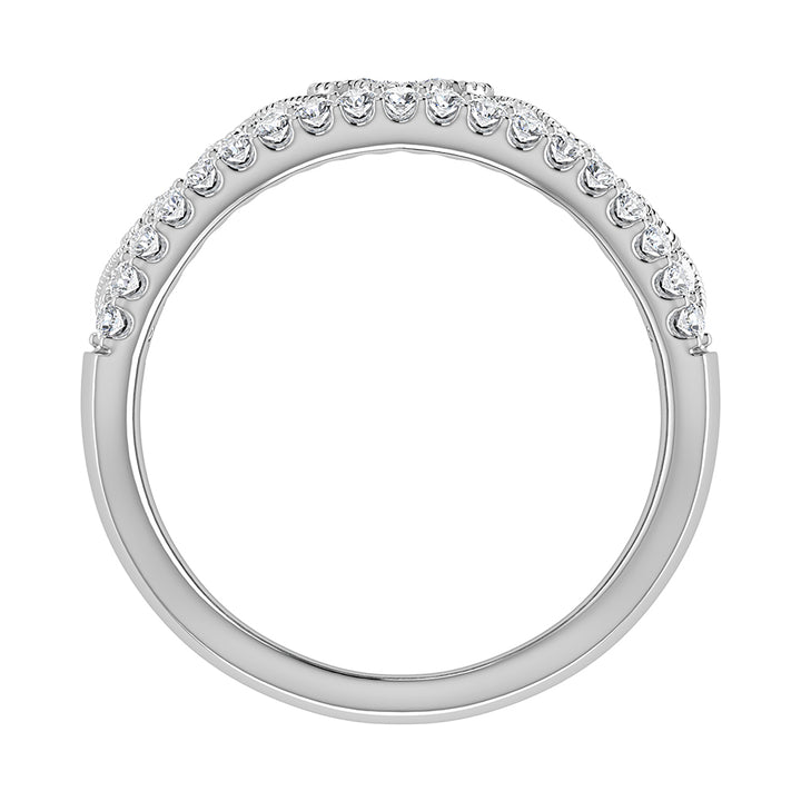 14K White Gold 1 Ct Ct.Tw. Diamond Fashion Band
