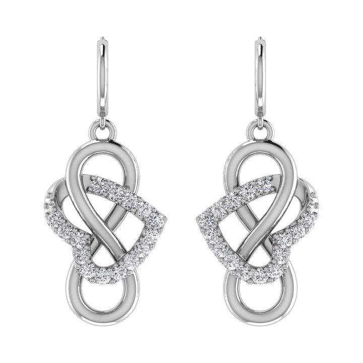 Diamond 1/4 Ct.Tw. Danglers Earrings in 10K White Gold